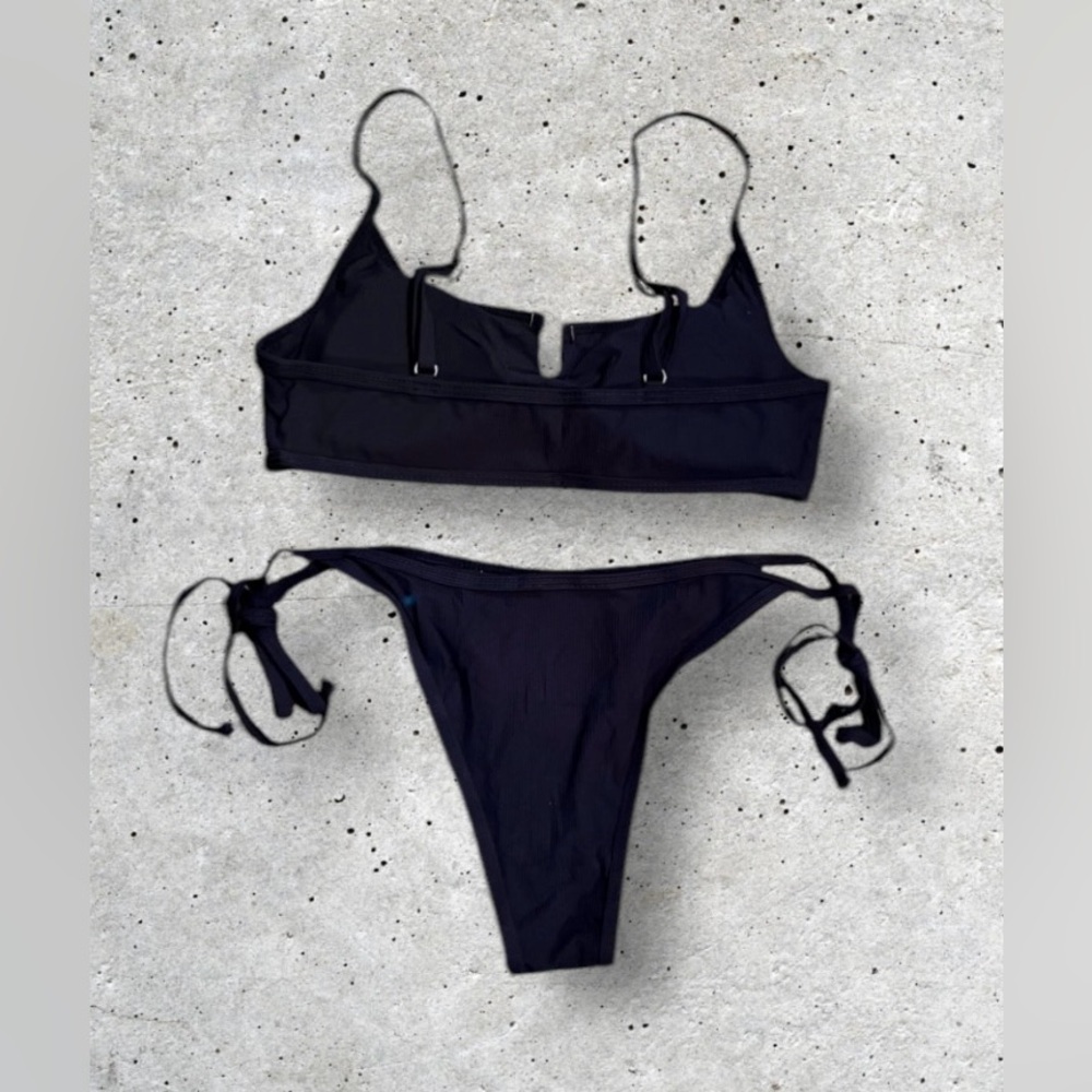NWT Women’s Ribbed String Bikini Set - Picture 5 of 10